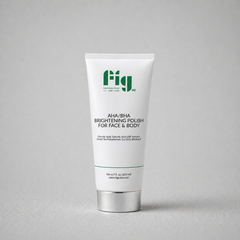 Fig MD AHA/BHA brightening polish for face and body with exfoliating acids and antioxidants