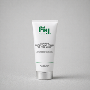 Fig MD AHA/BHA brightening polish for face and body with exfoliating acids and antioxidants