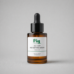 Fig MD CE + Gap Age Defying Serum bottle with Vitamin C and antioxidants for anti-aging skincare