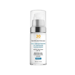 SkinCeuticals Daily Brightening UV Defense SPF 30 sunscreen bottle for hydration and even skin tone