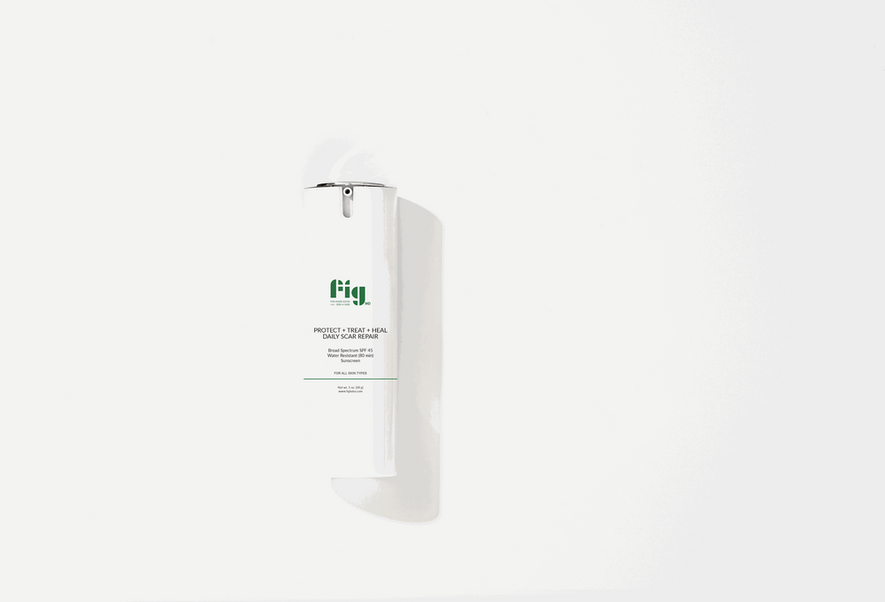 Fig MD Protect + Treat + Heal Daily Scar Repair Sunscreen with SPF 45, anti-aging scar care, and mineral sun protection