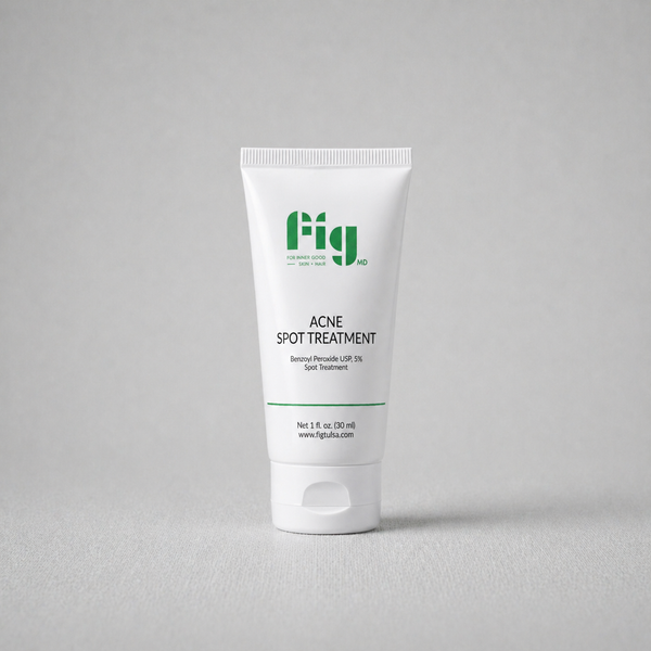 Fig MD Acne Spot Treatment tube with antibacterial gel for blemishes and acne prevention
