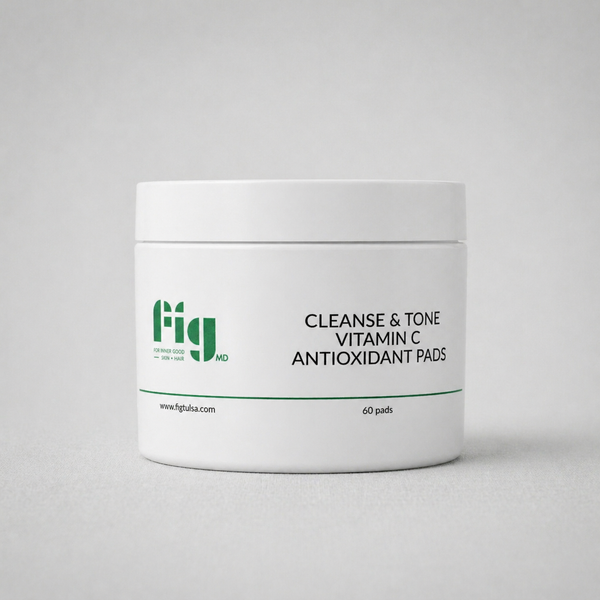 Fig MD Cleanse + Tone Vitamin C Pads for refreshing and toning skin with antioxidants