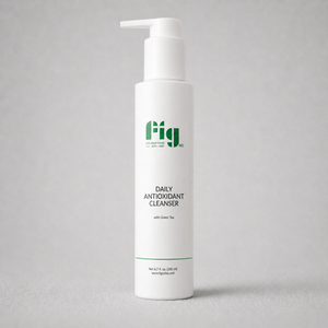 Fig MD Daily Antioxidant Cleanser bottle with botanical ingredients for sensitive skin hydration and antioxidant protection