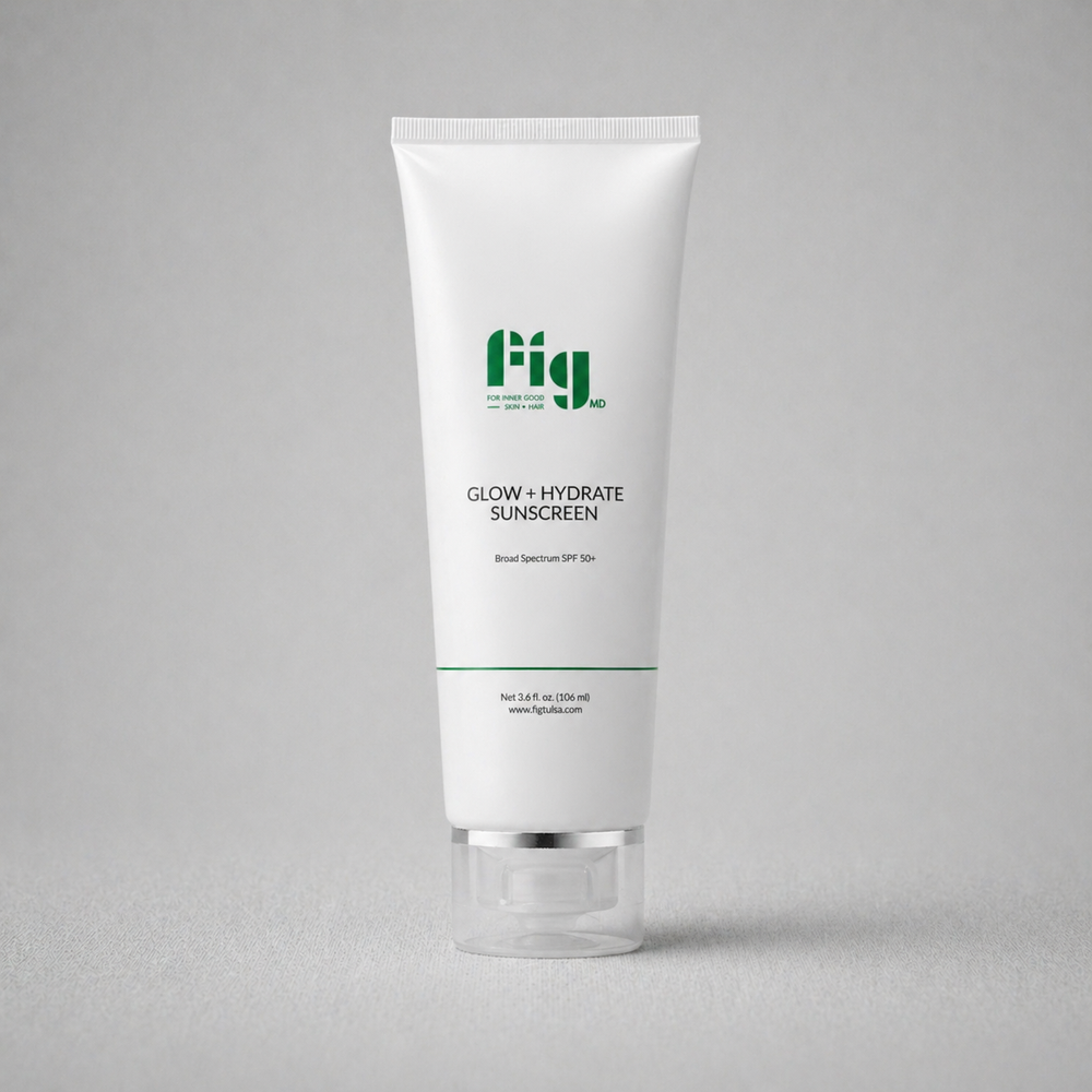 Fig MD Glow + Hydrate Sunscreen SPF 50+ with antioxidants and hydration benefits