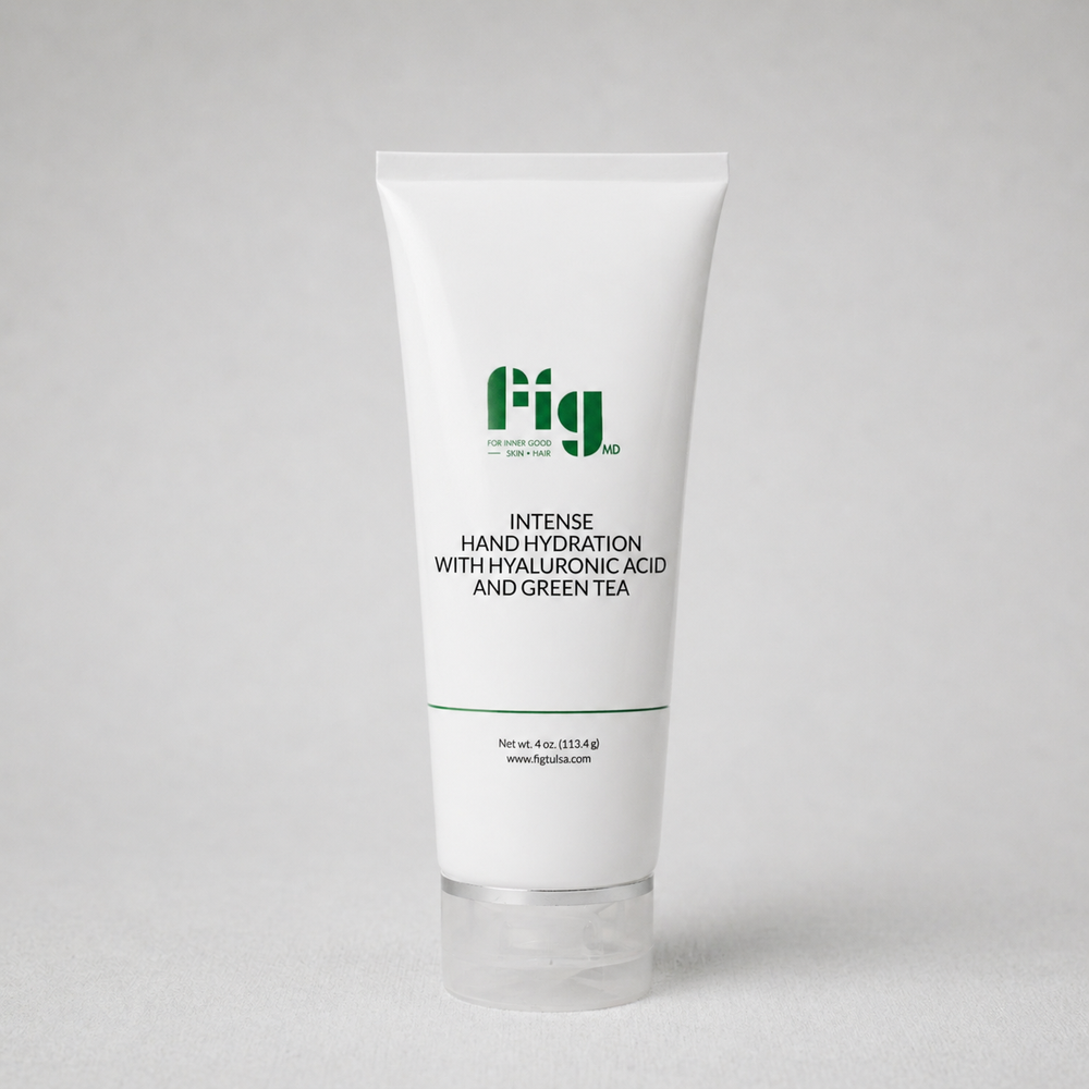 Fig MD Intense Hand Hydration cream with hyaluronic acid and green tea for deep moisturizing and antioxidant protection