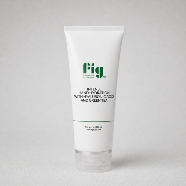 Fig MD Intense Hand Hydration cream with hyaluronic acid and green tea for deep moisturizing and antioxidant protection