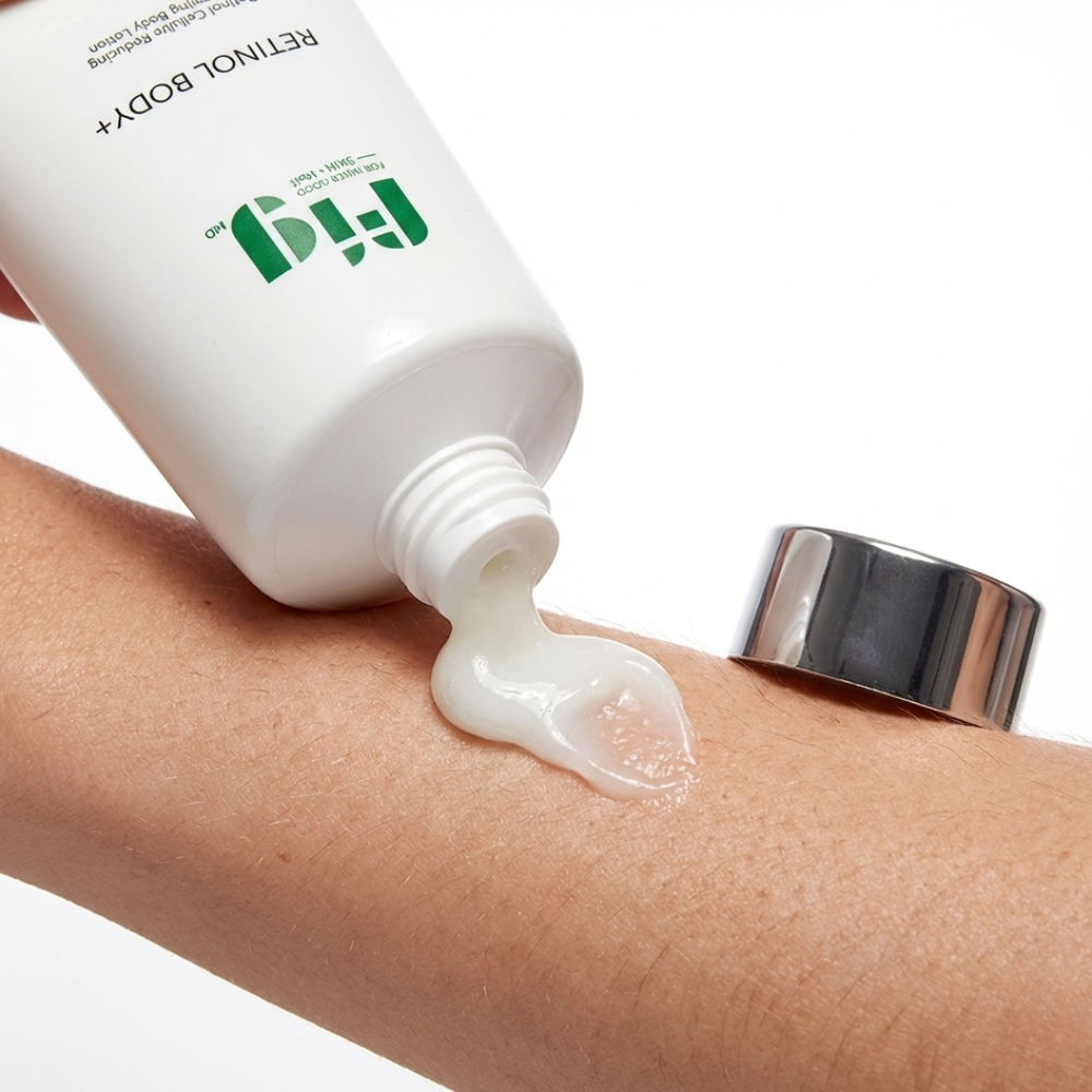 Fig MD Retinol Anti-Cellulite Tightening Body Lotion with antioxidants and ceramides for smoother, firmer skin