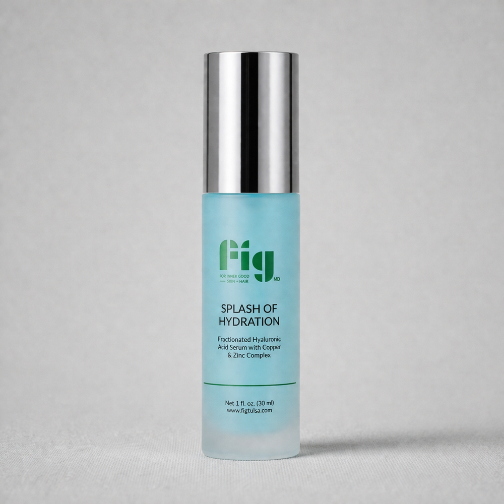 Fig MD Splash of Hydration serum bottle with hydrating skin benefits and anti-aging properties