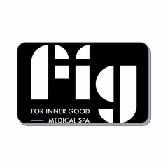 FIG Gift Card for Inner Good Medical Spa with white logo on black background