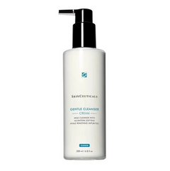 SkinCeuticals Gentle Cleanser cream bottle with pump for mild cleansing and soothing dry sensitive skin