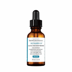 SkinCeuticals Silymarin CF oil-free vitamin C serum for oily and blemish-prone skin in amber dropper bottle